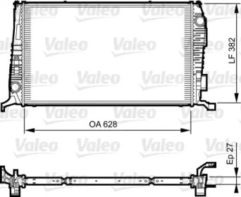 Теплообменник (VALEO: 735279)