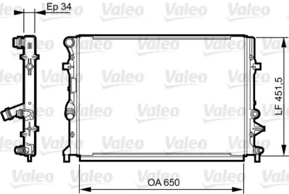 Теплообменник (VALEO: 735280)