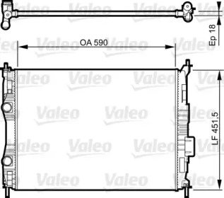 Теплообменник (VALEO: 735283)