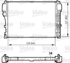 Теплообменник (VALEO: 735298)