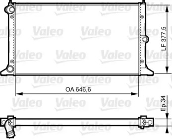 Теплообменник (VALEO: 735372)