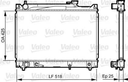 Теплообменник (VALEO: 735405)