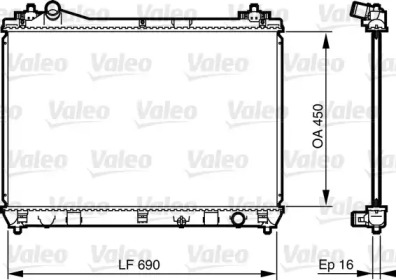 Теплообменник (VALEO: 735433)