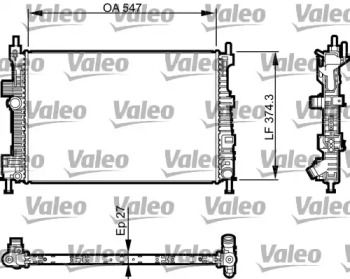 Теплообменник (VALEO: 735466)