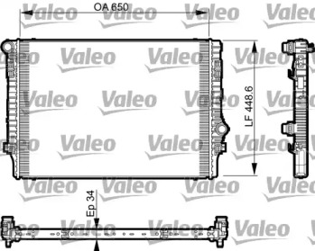 Теплообменник (VALEO: 735548)