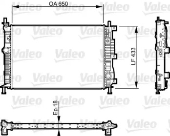 Теплообменник (VALEO: 735555)