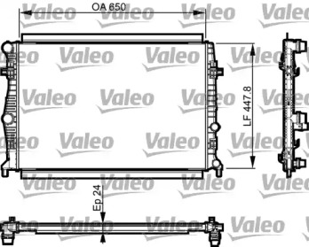 Теплообменник (VALEO: 735556)