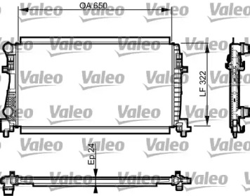 Теплообменник (VALEO: 735557)