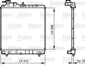 Теплообменник (VALEO: 735562)