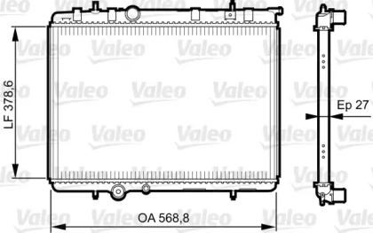 Теплообменник (VALEO: 735598)