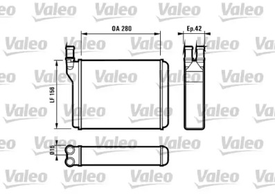 Теплообменник (VALEO: 812027)