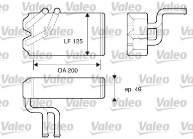 Теплообменник (VALEO: 812069)