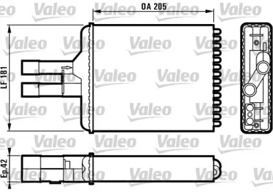 Теплообменник (VALEO: 812117)