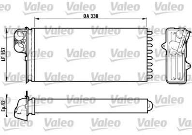 Теплообменник (VALEO: 812170)