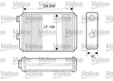 Теплообменник (VALEO: 812280)