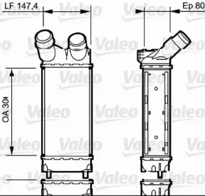 Теплообменник (VALEO: 818866)