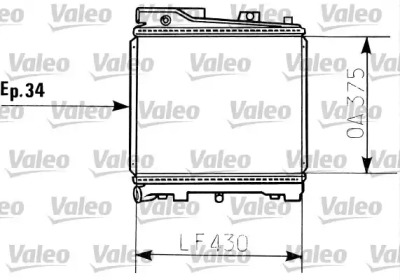 Теплообменник (VALEO: 819396)