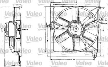 Вентилятор (VALEO: 883554)