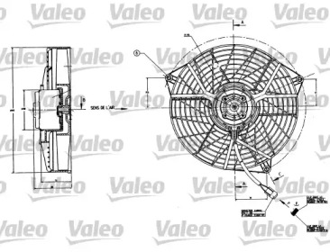 Вентилятор (VALEO: 883556)