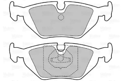Комплект тормозных колодок (VALEO: 598386)