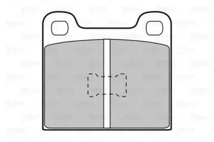 Комплект тормозных колодок (VALEO: 598099)