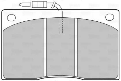 Комплект тормозных колодок (VALEO: 598374)