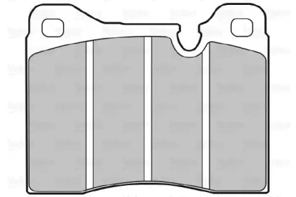 Комплект тормозных колодок (VALEO: 598107)