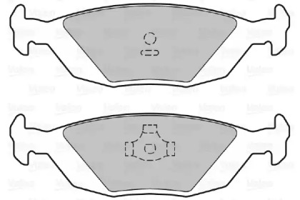 Комплект тормозных колодок (VALEO: 601016)