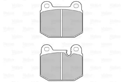 Комплект тормозных колодок (VALEO: 598108)
