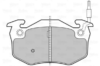 Комплект тормозных колодок (VALEO: 598080)