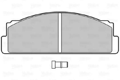 Комплект тормозных колодок (VALEO: 598088)