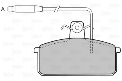 Комплект тормозных колодок (VALEO: 598093)