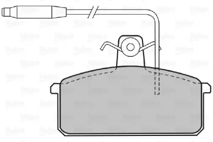 Комплект тормозных колодок (VALEO: 598531)