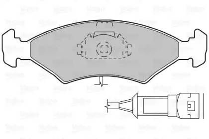 Комплект тормозных колодок (VALEO: 598042)