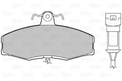 Комплект тормозных колодок (VALEO: 598217)