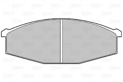 Комплект тормозных колодок (VALEO: 598122)