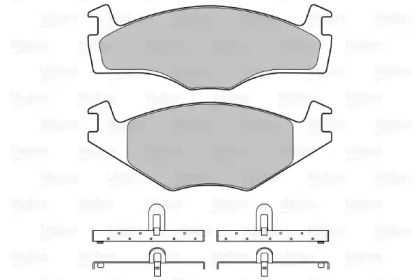 Комплект тормозных колодок (VALEO: 598128)