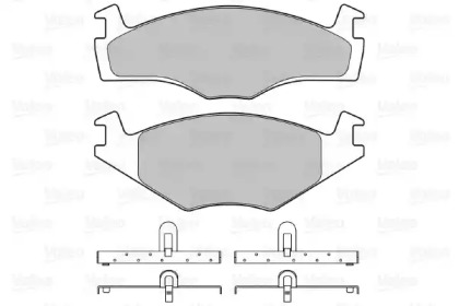 Комплект тормозных колодок (VALEO: 598258)