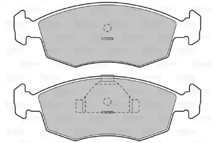 Комплект тормозных колодок (VALEO: 598335)