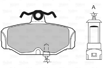 Комплект тормозных колодок (VALEO: 598240)