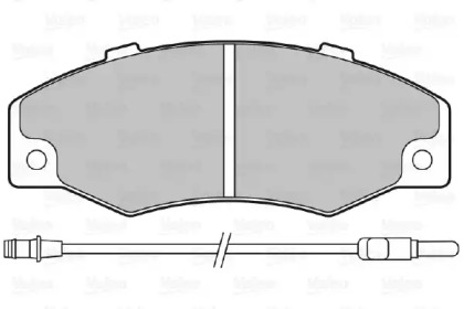 Комплект тормозных колодок (VALEO: 598082)