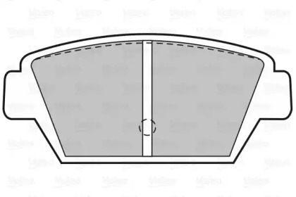 Комплект тормозных колодок (VALEO: 598964)