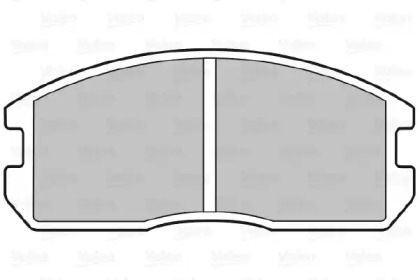 Комплект тормозных колодок (VALEO: 598224)