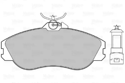 Комплект тормозных колодок (VALEO: 598230)