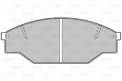 Комплект тормозных колодок (VALEO: 598402)