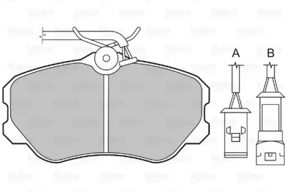 Комплект тормозных колодок (VALEO: 598060)