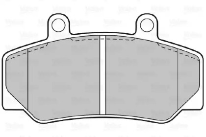 Комплект тормозных колодок (VALEO: 598257)