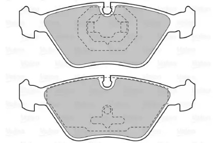 Комплект тормозных колодок (VALEO: 598616)