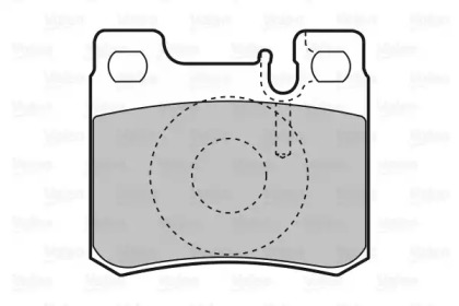 Комплект тормозных колодок (VALEO: 601411)