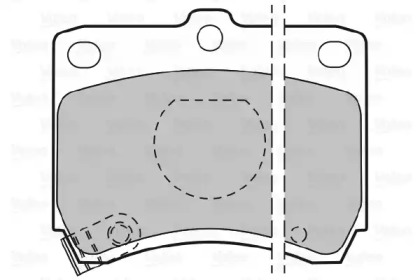 Комплект тормозных колодок (VALEO: 598268)
